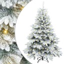  Kunstig juletre med 150 LED med stativ grønn 150 cm PE og PVC