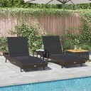vidaXL Solsenger 3 pcs Brun 40 x 40 x 40.5 cm polyrotting