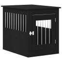 Vidaxl Hundeburmøbler Svart Eik 55X75X65 cm Konstruert Tre