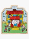 Pippi Langstrømpe Pippi - Wooden House Puzzle - Multi/patterned - ONE SIZE