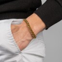 Captena Bulldog Panzer 10 mm Armbånd Rustfritt Stål DU20014 - Herre - Stainless Steel
