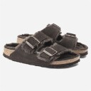 Birkenstock Arizona Shearling Suede Leather/Fur Mocha