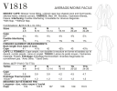 Vogue 1818 - Cape Strl: XS-XXL