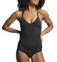 Puma Swim V-Neck Crossback Swimsuit, badedrakt, dame BLACK