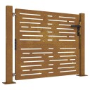 vidaXL Hageport 105x105 cm cortenstål firkantet design