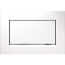 Geberit Sigma 10 Square Betjeningsplate, Hvit/krom