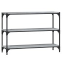 vidaXL Bokhylle gr? sonoma 100x33x70,5 cm konstruert tre og st?l
