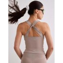 aim´n Lunar Running Singlet   Beige   M