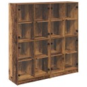  Høyskap 2 pcs Gamle tre 136 x 37 x 142 cm Konstruert tre