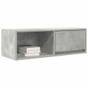 TV benker 2 stk betonggrå 80x31x25,5 cm konstruert tre