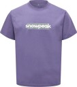 SNOW PEAK Sp Reflective Typography T Shirt   Purple   M