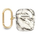 Guess Marble Strap Collection Beskyttelsesveske For Airpods, Grå