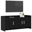  TV skap 102 x 33 x 47 cm Svart eik Konstruert tre