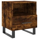 vidaXL Nattbord røkt eik 40x35x47,5 cm konstruert tre