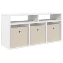  Lavbord med skuff Hvit 87 x 27,5 x 43 cm