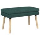 vidaXL Dobbel-lags benk Mørkegrønn 80 x 40 x 47 cm Stoff