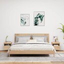  Vegghengte TV-benker med LED 2 stk sonoma eik 40x30x40 cm 837174