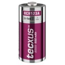 Tecxus RCR123 500mAh Oppladbart Batteri - Universalt Batteri
