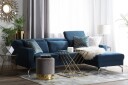Glosli Hjørnesofa 220 cm   Blå