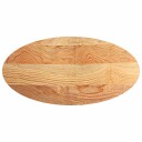  Bordplate lysebrun 120x60x4 cm oval heltre eik