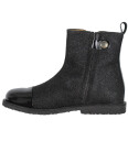 ANGULUS Booties - Flat - With Zipper - Black - 34