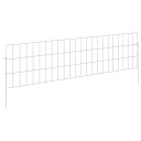 vidaXL Hagefence med spyd 12 pcs 115 x 30 cm Mesh Galvanisert stål