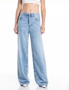 Replay Cary Trousers Wide Leg   Blue   25 x 32