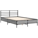  Sengeramme grå sonoma 120x200 cm konstruert tre og metall 8721102613364