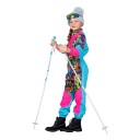Wilbers & Wilbers 80-talls Skidress Rosa Blå Barn Kostyme Small 003491-H-116