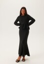 Object Objlaila Mw Lo Long Skirt Div Black XS