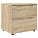 vidaXL Oppbevaringsskap 60 x 48 x 57 cm Konstruert tre Sonoma eik