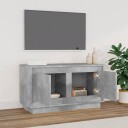 vidaXL TV-benk betonggrå 80x35x45 cm konstruert tre