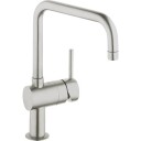 Grohe Minta Kjøkkenarmatur i Rustfritt Stål med 360° Svanehals