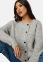 SELECTED FEMME Slflulu LS knit short cardigan Light Grey Melange Light Grey Melange - XXL