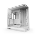 NZXT H9 Flow RGB+ 2025 Midi Tower Kabinett Hvit med Sidepanel