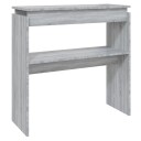 vidaXL Konsollbord grå sonoma 80x30x80 cm konstruert tre