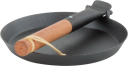 Hällmark Fry Pan 21 cm OneSize, Black/Wood