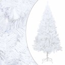 vidaXL Kunstig juletre med LED og kulesett 240 cm hvit