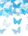 Konfettikanon med Blå Sommerfugler 20cm Gender Reveal Gutt