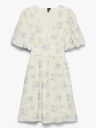 Vero Moda Bella 2/4 V Neck Short Dress Blå S