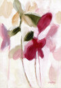 Botanical In Violet and Gold Plakat Plakat / 40x50cm