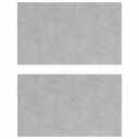  Sjekkplater 2 pcs sølv 50 x 30 cm Aluminium