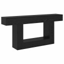vidaXL Svart Eik 160 x 30 x 74 cm