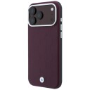 BMW MagSafe-etui med preget metallogo for iPhone 18 Pro / 17 Pro - Burgunder