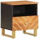  Nattbord brun og svart heltre mango 8720845422073