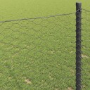 Hexagon Gjerde Grå 0.5x100 m Stål