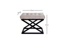 Gillie Sittepuff 40 cm   Svart/Krem