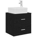  Vegghengt vaskeservant Svart eik 49,5 x 41 x 63 cm