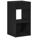  Nattbord med skuff svart eik 35x34x66,5 cm 8721158575944