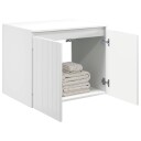  Vegghengt Badskap Høgglans hvit 62,5 x 44,5 x 50 cm